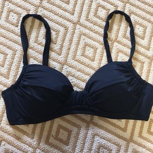 J.Crew Navy Bikini Top
